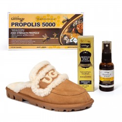 겨울 세트 OB938 바이올렛 시어링 슬리퍼 (체스트넛) + NG 프로폴리스 5000 + NG 스프레이 사은품