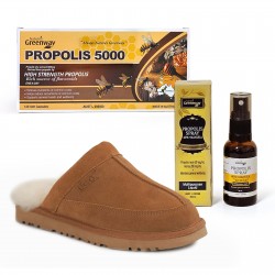 겨울 세트 OB750 어그 맨즈 카터스 슬리퍼 (체스트넛) + NG 프로폴리스 5000 + NG 스프레이 사은품