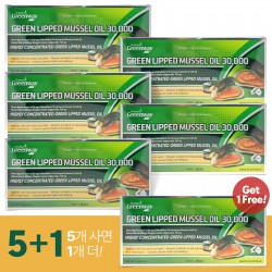 홍합 오일 30,000mg x 6 (5+1 무료)